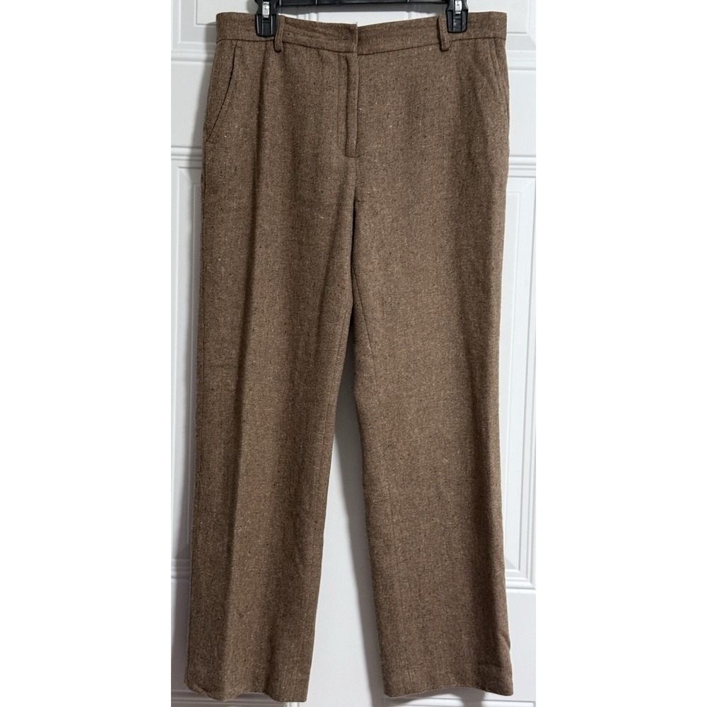 Orvis Women Pants Herringbone SZ 12P 80% Wool Lined Quality Winter Career Thick - Picture 3 of 7